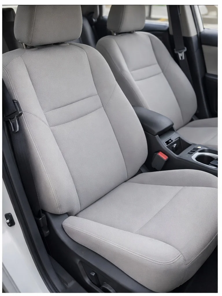 Clean car seats after deep interior detailing