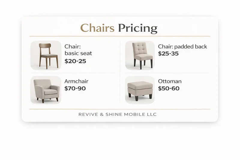 Expert upholstery cleaning for chairs and armchairs in Nampa