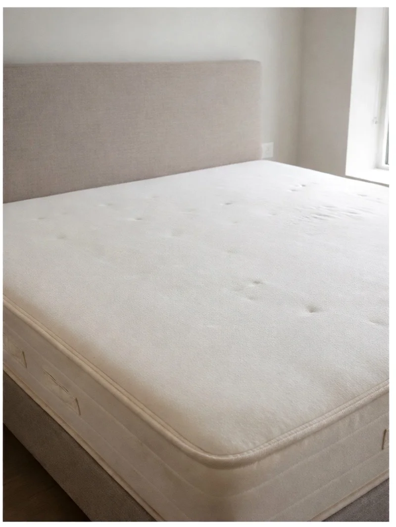 Clean sanitized mattress after deep extraction